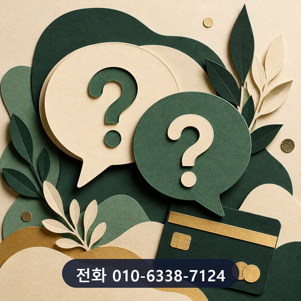 카드깡 수수료 자주 묻는 질문 안내 이미지