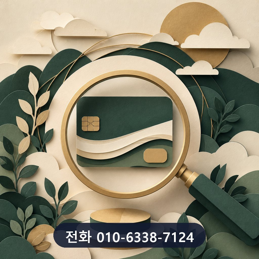 카드깡 수수료 한도 확인 안내 이미지