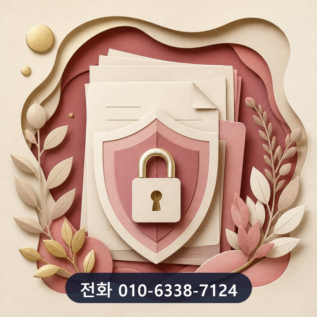 카드깡 수수료 개인정보 보호 안내 이미지